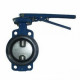 Turning butterfly valve